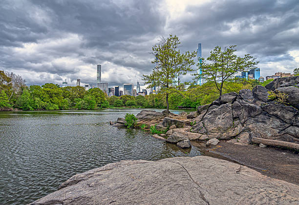 istock Central Park in spring, early morning at lake 2207860190