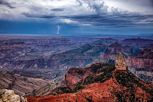 istock Lightening in approaching storm in Grand Canyon 2207861894
