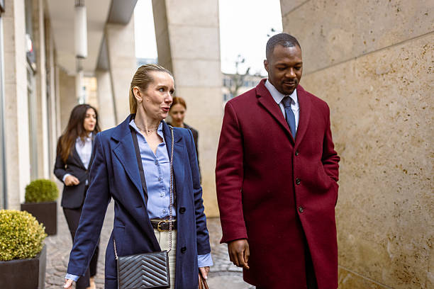 istock Business Professionals Walking in Morning 2207874272