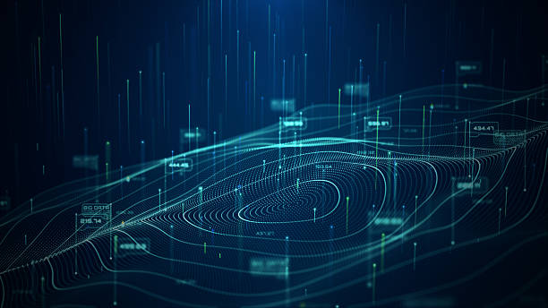 istock Abstract big data background with flowing digital waves, analytics, and futuristic cyber elements symbolizing AI, technology, and data visualization. Technology digital cyberspace 3d Rendering 2207880769