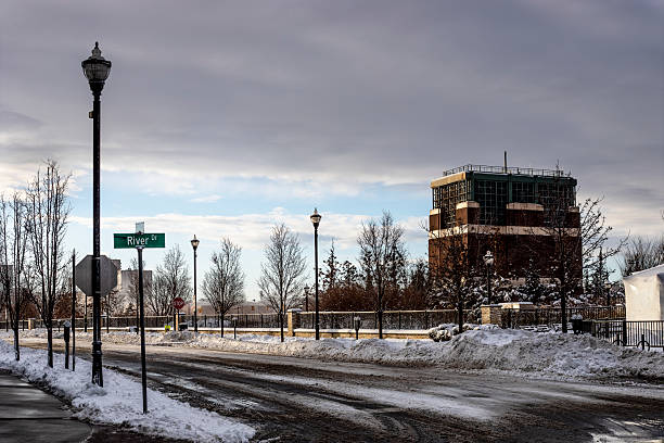 istock Snowy View of Jersey City 2207882482