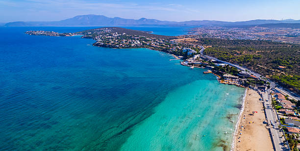 istock Ilica Beach in Alacati. Cesme District, Izmir, Turkey. Drone shot. 2207890786