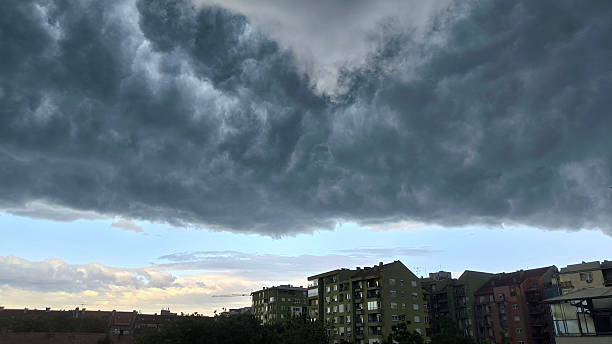 istock cloudy sky above the city 2207895917