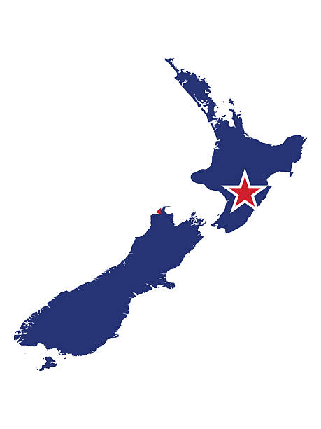 istock Flag map of NEW ZEALAND 2207898241
