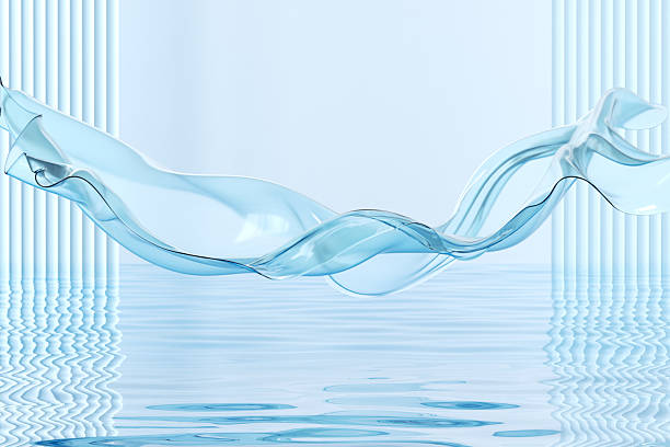 istock 3d rendering glass fabric and water background 2207898459