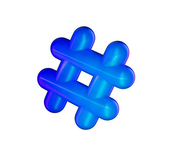 istock A glossy blue 3D hashtag symbol, representing social media and online connectivity. 3D Illustration 2207903215