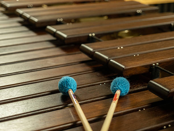 istock CLOSE-UP OF STRIKING MALLETS ON A MARIMBA. PERCUSSION INSTRUMENTS 2207906070