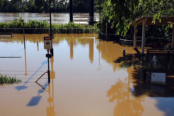 istock Flooded park in Maryborough, Australia 2207914256