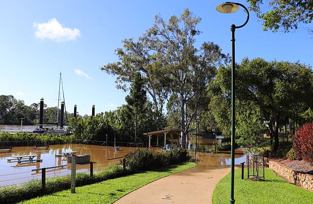 istock Flooded park in Maryborough, Australia 2207914323