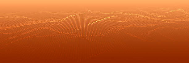 istock Dynamic wave of glowing dots. Futuristic dot wave of bright particles. Weave effect. Futuristic background for presentation design. Wide format vector illustration. 2207916491