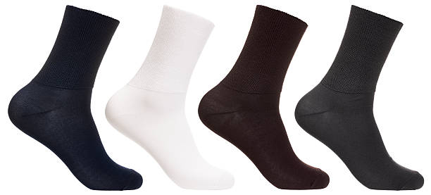 istock Set of four relaxed top crew socks isolated on white 2207922228