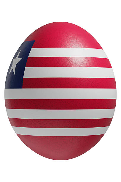 istock Rendered easter egg with a flag of Liberia on the surface. 2207922780