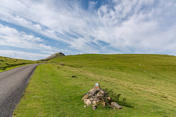 On the first day of the Camino de Santiago from saint-jean-pied-de-port, the weather was clear in the Pyrenees.