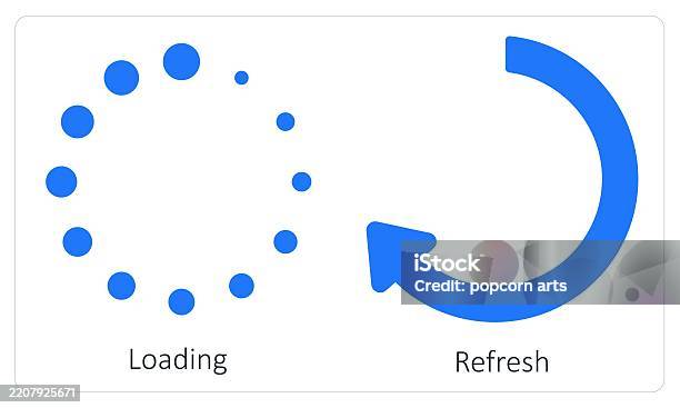 Loading And Refresh Stock Illustration - Download Image Now ...