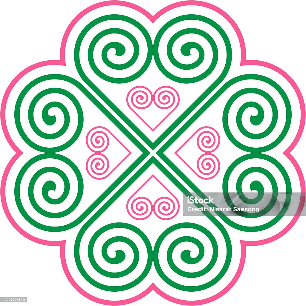 Simple Hmong Design Hmong Pattern Hmong Ethnic Stock Illustration - Download Image Now ...