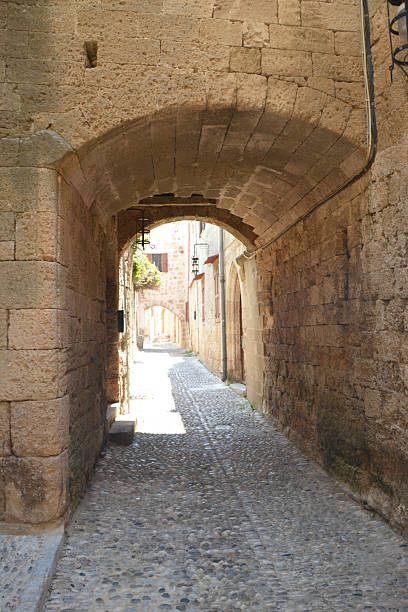 An old alley in Rhodes, Greece