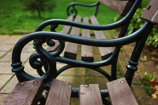 istock Part of a park bench 2207929108