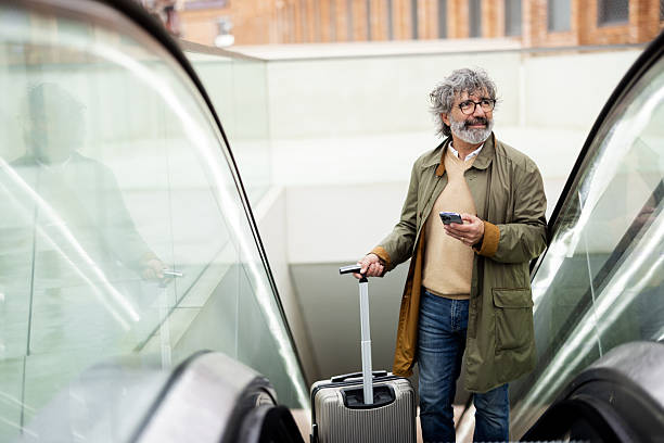 istock Mature passenger arriving on the station 2207929218