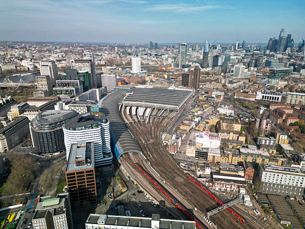 istock Waterloo Road Aerial shot London UK 2207937643