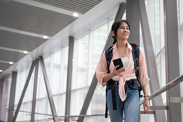 istock Ready to Explore: A Female Backpacker’s Exciting Departure 2207938688