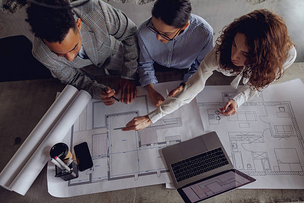 istock Collaboration on Architectural Plans and Designs for Modern and Efficient Spaces 2207943309