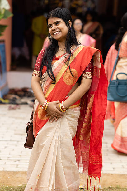 istock Pretty woman in sari 2207944278