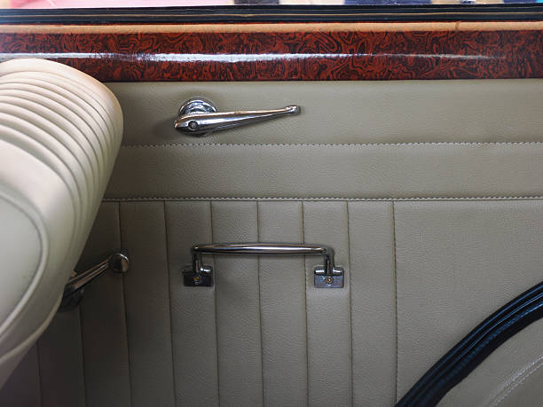 istock A door handle of a retro car 2207946455