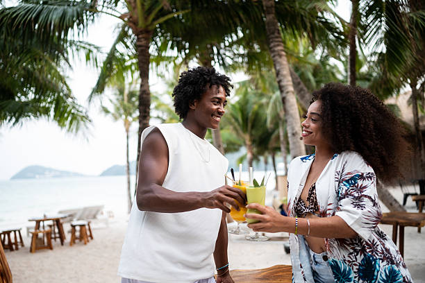 istock Young black couple on a summer vacation 2207953219