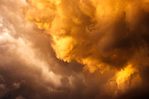 Lightning and thunder in cloud during a thunderstorm