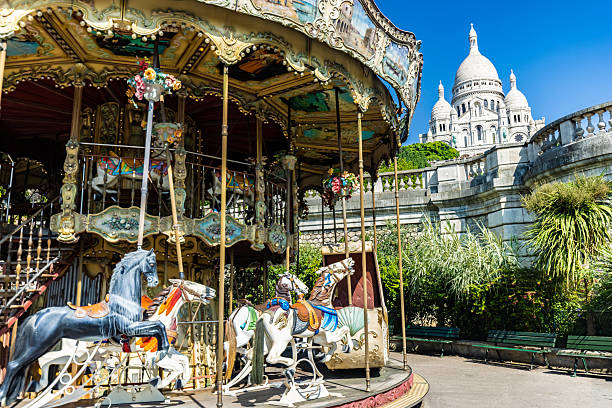 istock Sacre Coeur in Paris with carrousel 2207955789