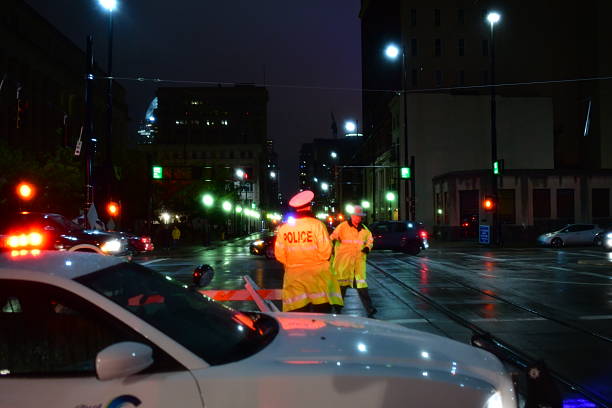 The scene of a fatal auto accident at the intersection of Cass and Grand River in Detroit MI on December 20th at approximately 5:50pm