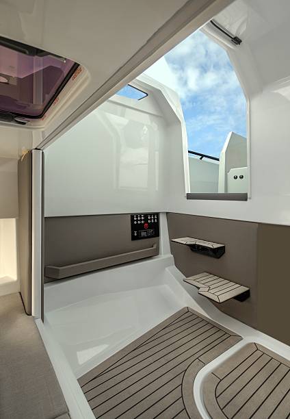 istock Shipbuilding industry. Building a yacht. 2207957643