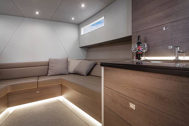 istock Shipbuilding industry. Building a yacht. 2207958234