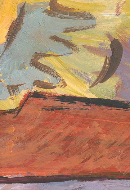 istock Expression of painting color and brushstroke. Abstract illustration for background 2207959743