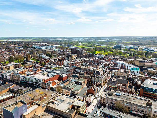 Liverpool cityscape from above