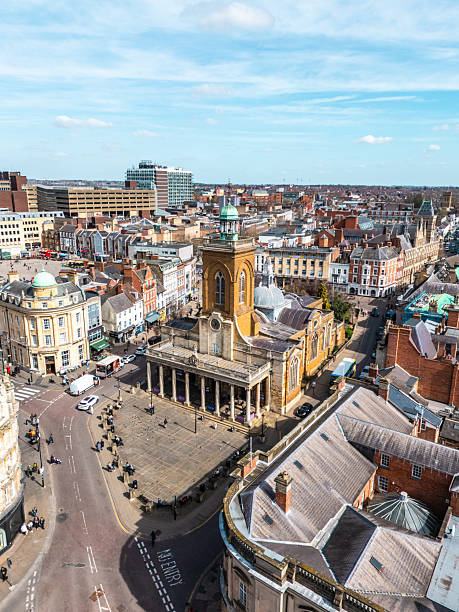 istock Drone view of Northampton Guild Hall, England, UK 2207960855
