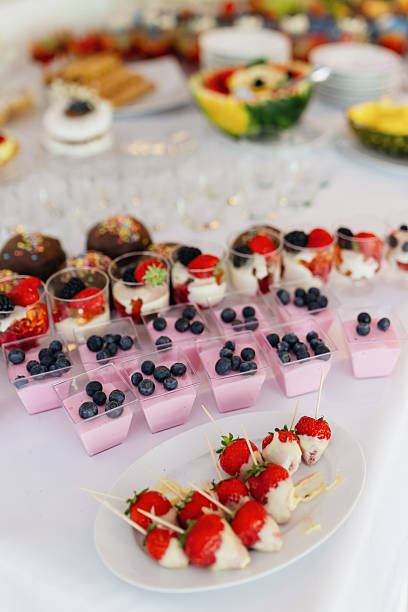 istock Mini Fruit, Vanilla, and Chocolate Desserts – Sweet Wedding Treats 2207963276