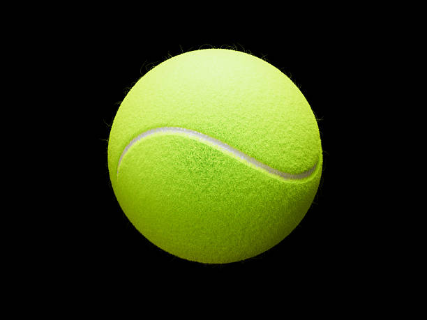 Frame of Floating Tennis Balls on a White Background with Copy Space