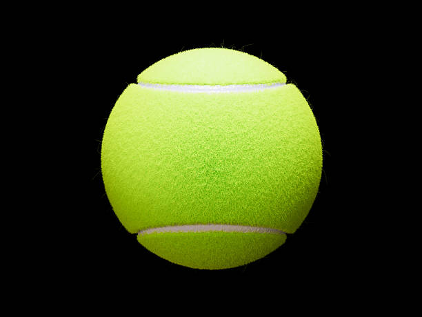 Tennis ball with blank ribbon
