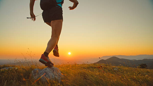 istock Mountain Runner in Motion at Golden Hour 2207965307