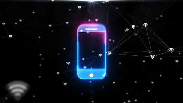 istock Abstract Animation Data protection Cyber Security, Privacy. smartphone, cellphone. Business Technology Concept. Shield, padlock, keyhole. Cyber safety of personal data, lock for protection - 4K Stok photo 2207965349