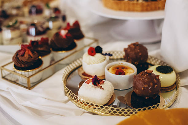 istock Chocolate and Vanilla Mini Desserts – Modern Pastry & Luxurious Sweets 2207966593