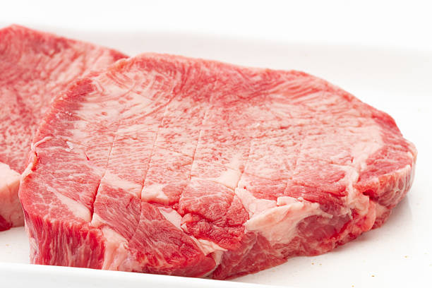 Close-up of beef tongue