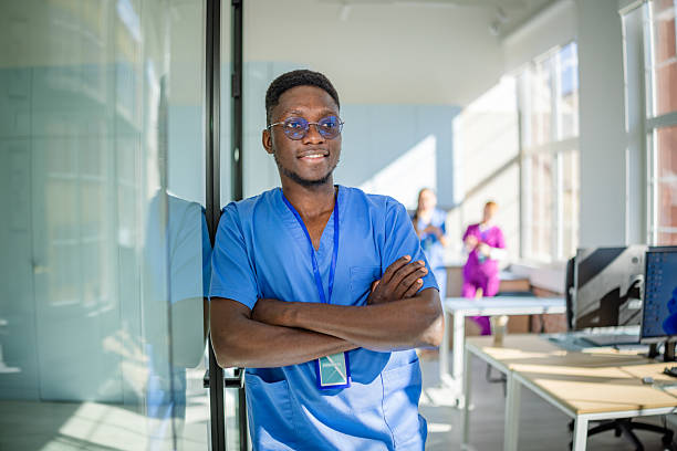 istock Young healthcare professionals engaged in teamwork at a modern hospital setting 2207966902