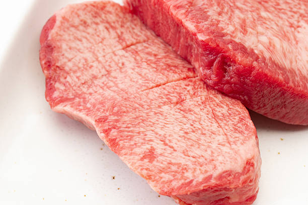 Close-up of beef tongue