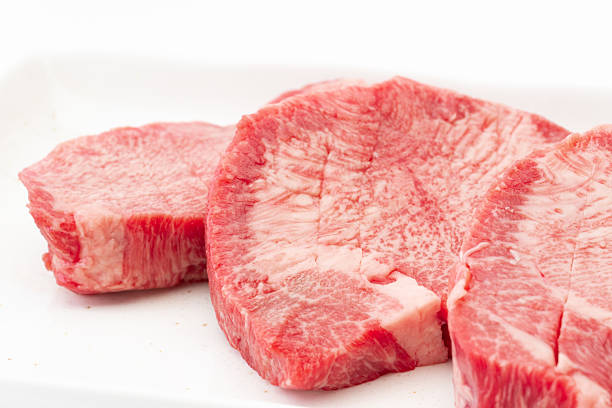 Close-up of beef tongue