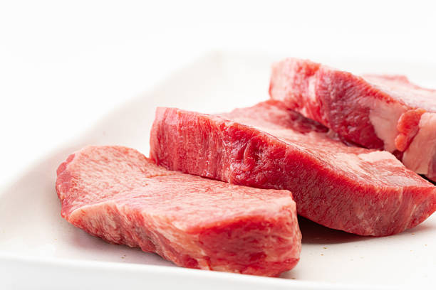 Close-up of beef tongue