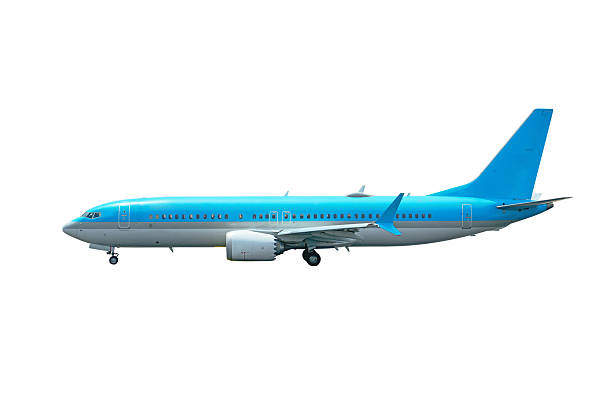 airplane park isolated on white , clipping path
