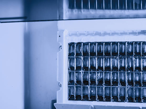 istock Ice cube maker machine for home cafe bar kitchen catering equipment. 2207968535