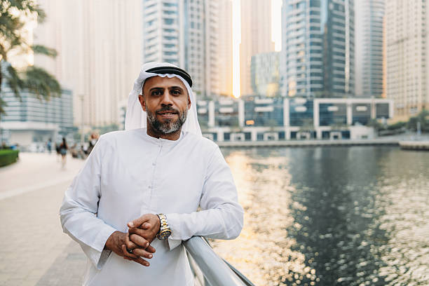 istock Emirati businessman posing in Dubai Marina district 2207968799